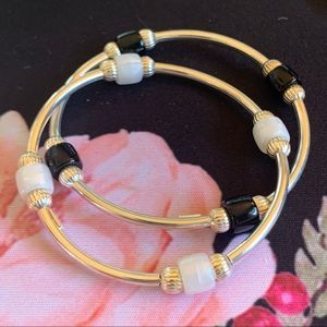 Sterling Silver Stretchy Bangles from Italy